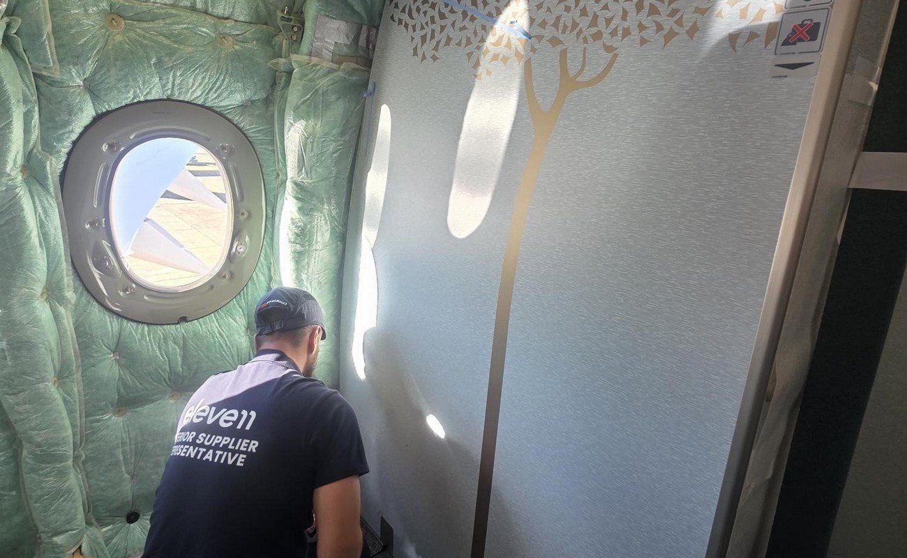 Intervention cabine sur avion